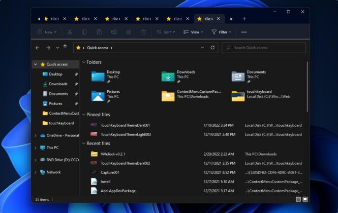 微軟：Win11文件資源管理器“標(biāo)簽”功能不見了